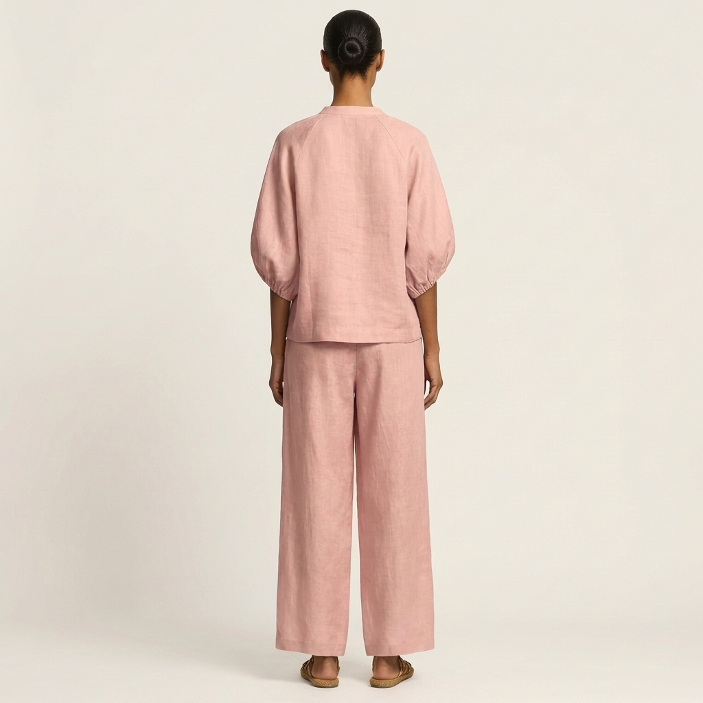 Miranda | Zip-Front Puff Sleeve Set