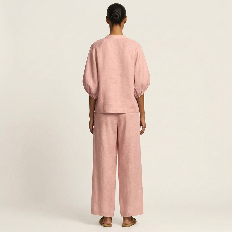 Miranda | Zip-Front Puff Sleeve Set