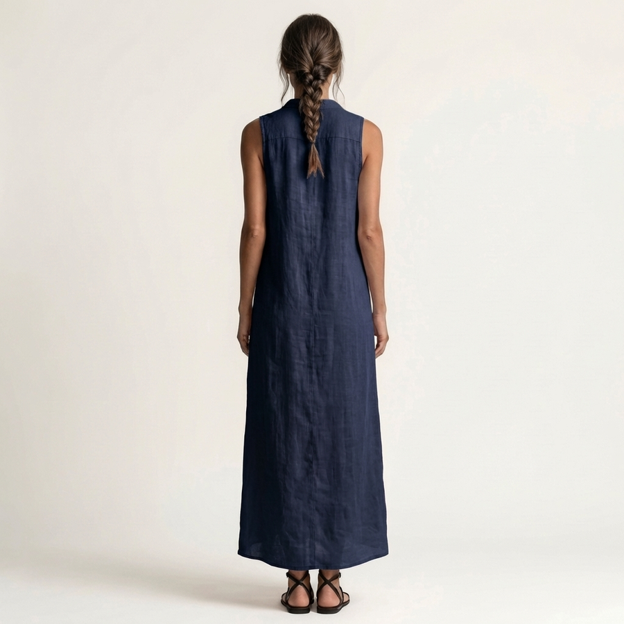 Claudia | Hooded Button-Front Maxi Dress