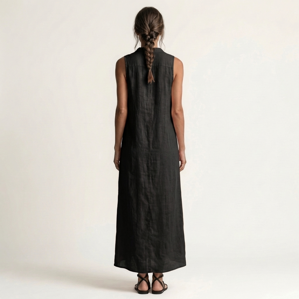 Claudia | Hooded Button-Front Maxi Dress