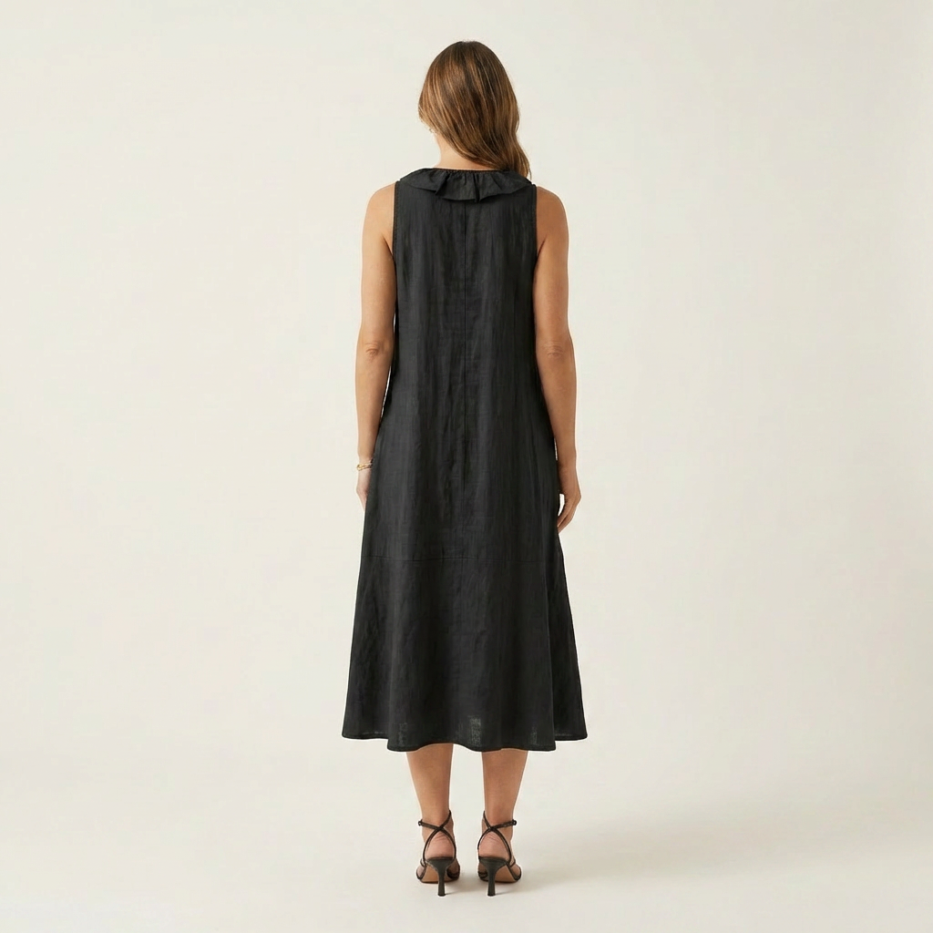 Pippa | Ruffle-Front Maxi Dress