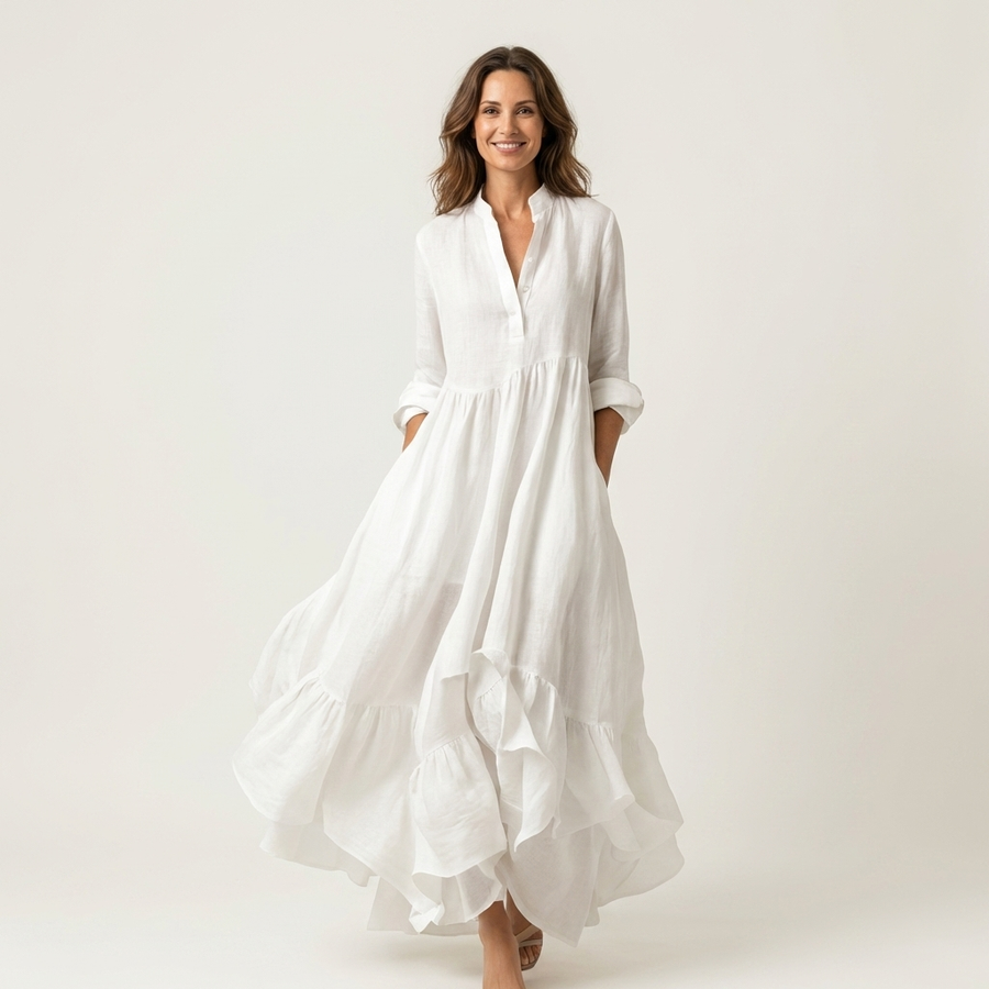 Verity | Ruffle Hem Maxi Dress