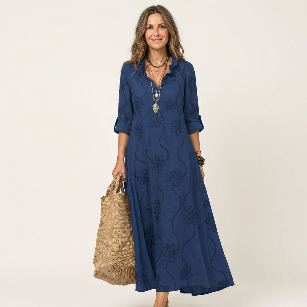 Lavinia | Embroidered Maxi Dress