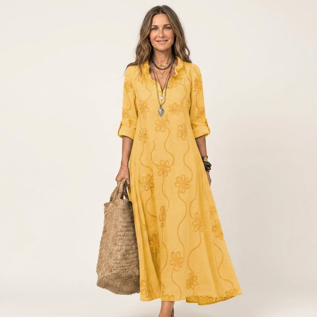 Lavinia | Embroidered Maxi Dress
