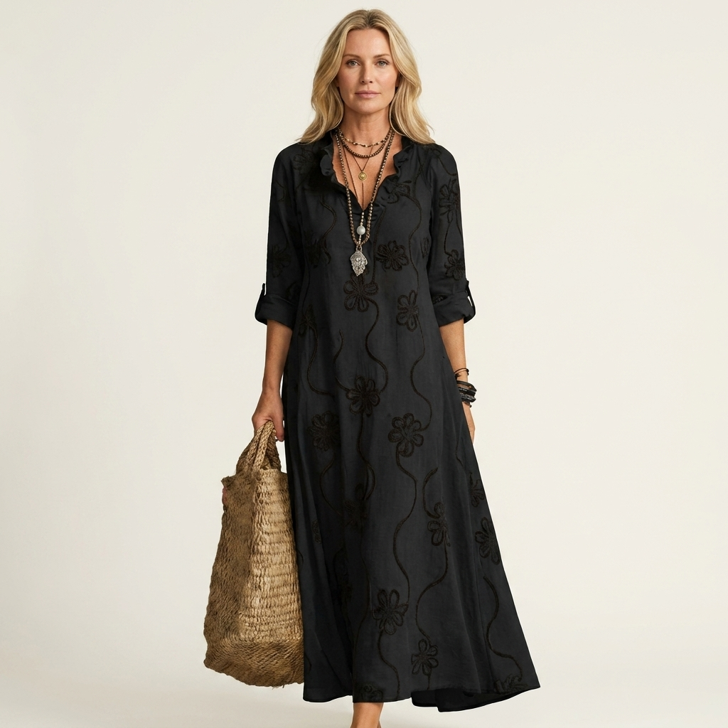 Lavinia | Embroidered Maxi Dress
