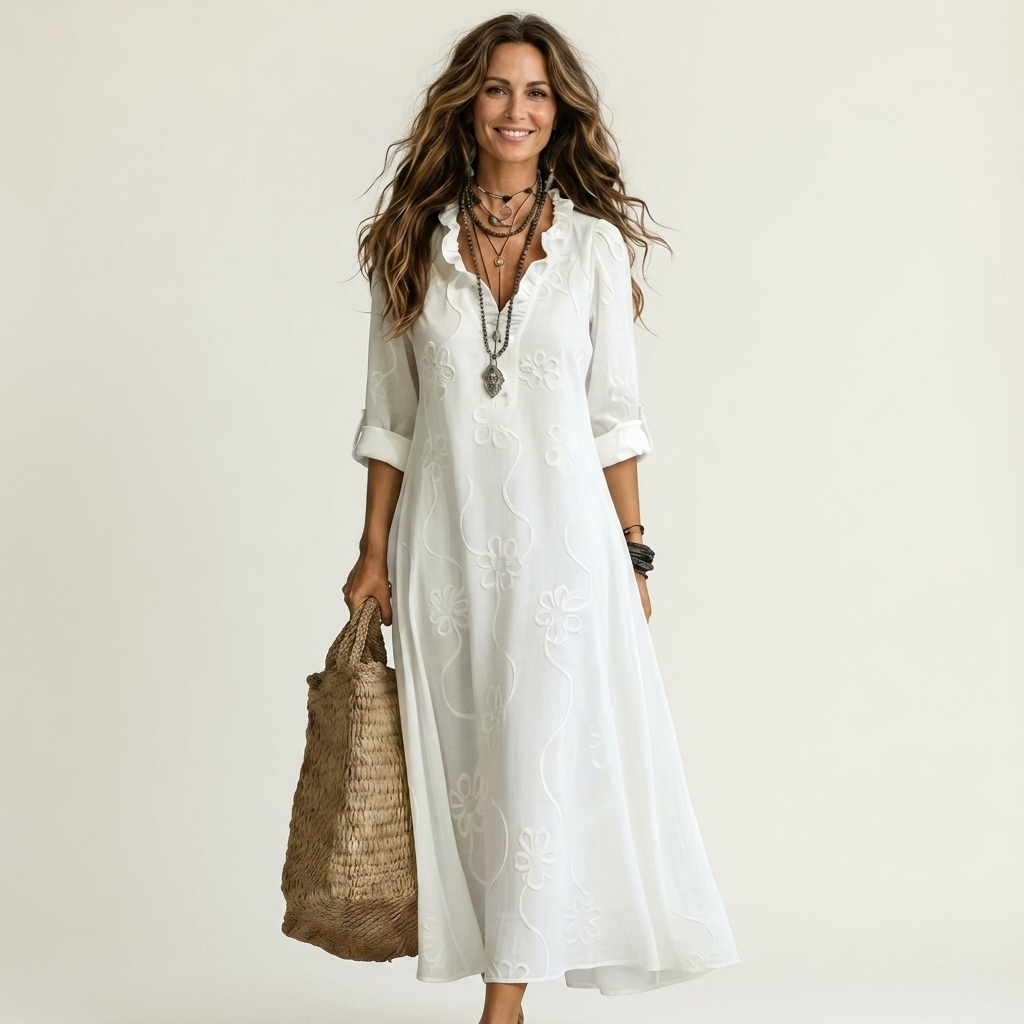 Lavinia | Embroidered Maxi Dress