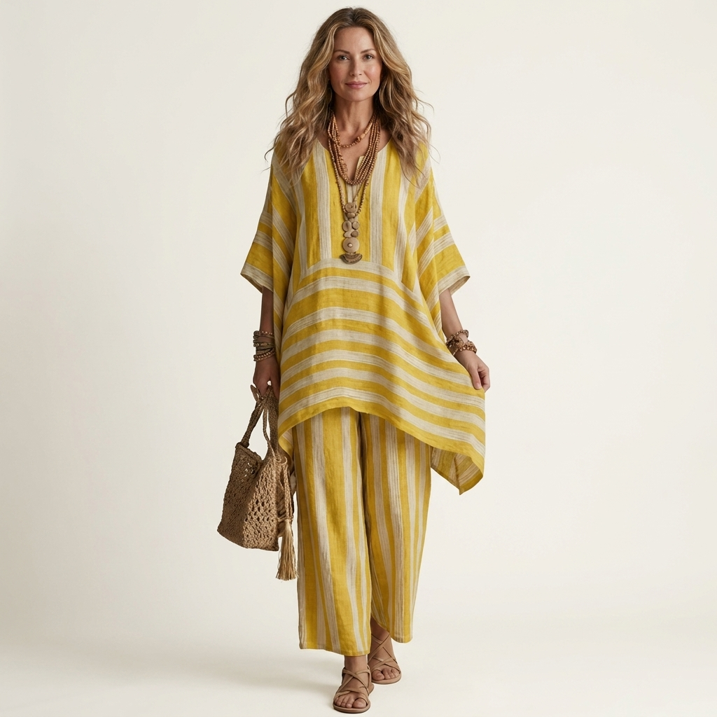 Tabitha | Two-Piece Striped Set