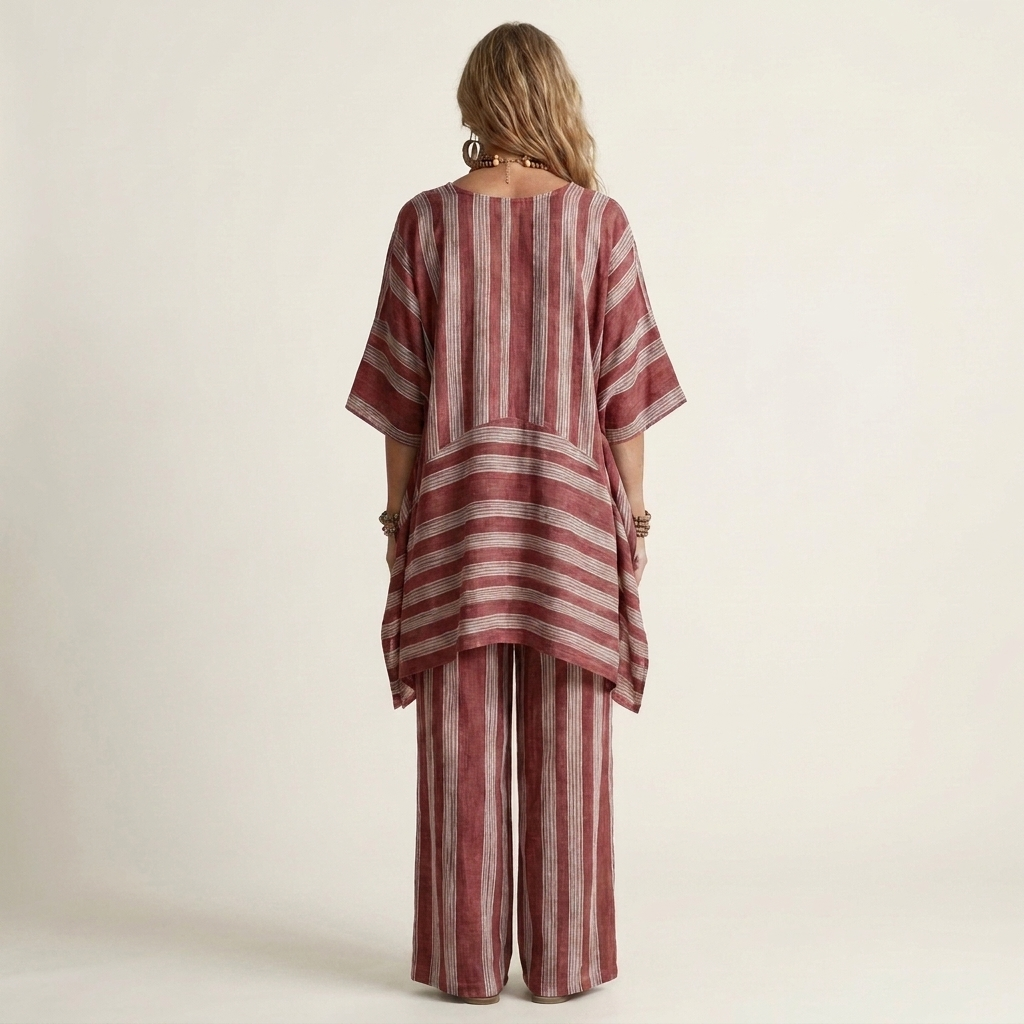 Tabitha | Two-Piece Striped Set