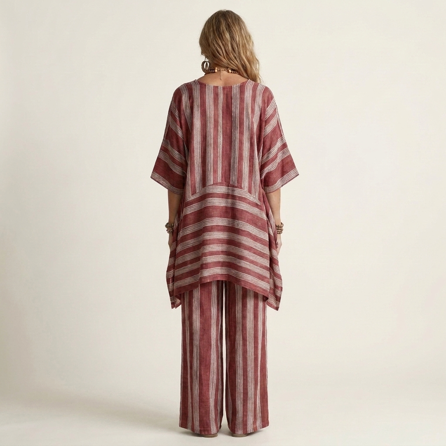 Tabitha | Two-Piece Striped Set