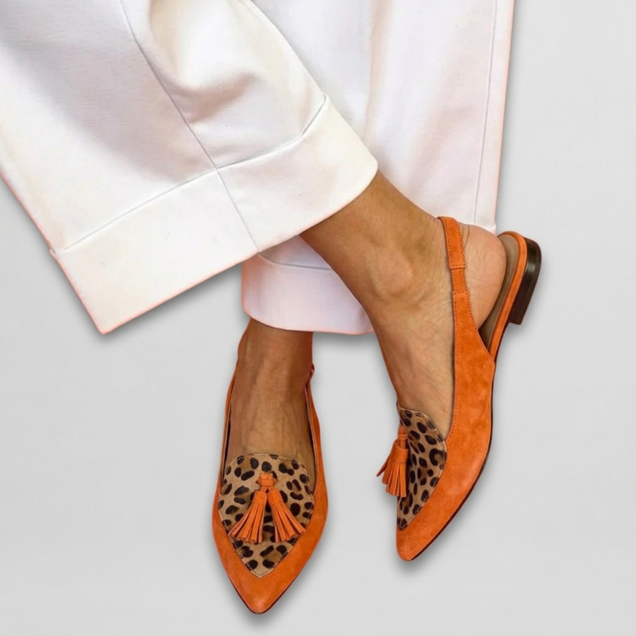Avril | Tassel Strap Flat Sandals