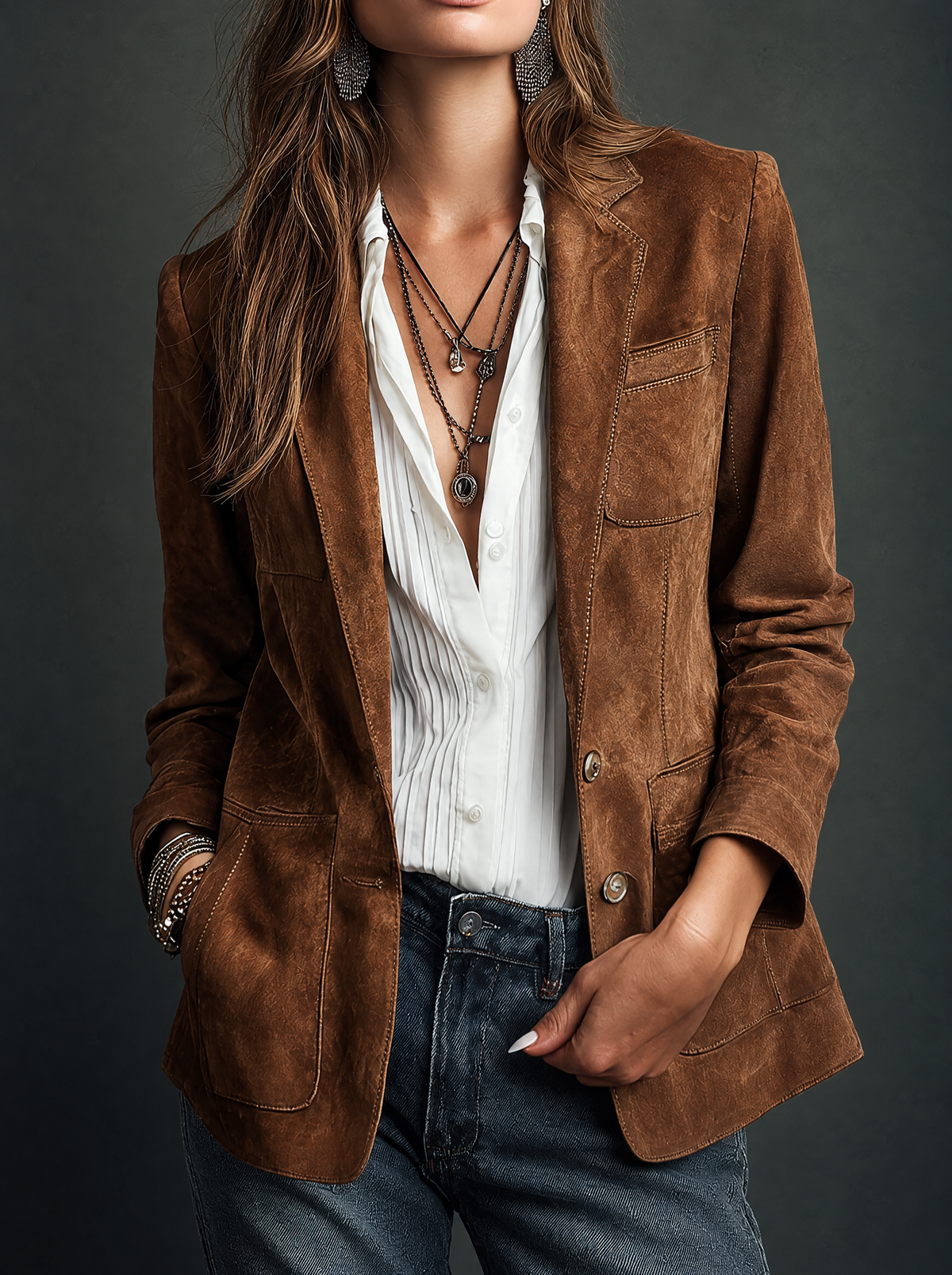 Hilda | Vintage Brown Blazer