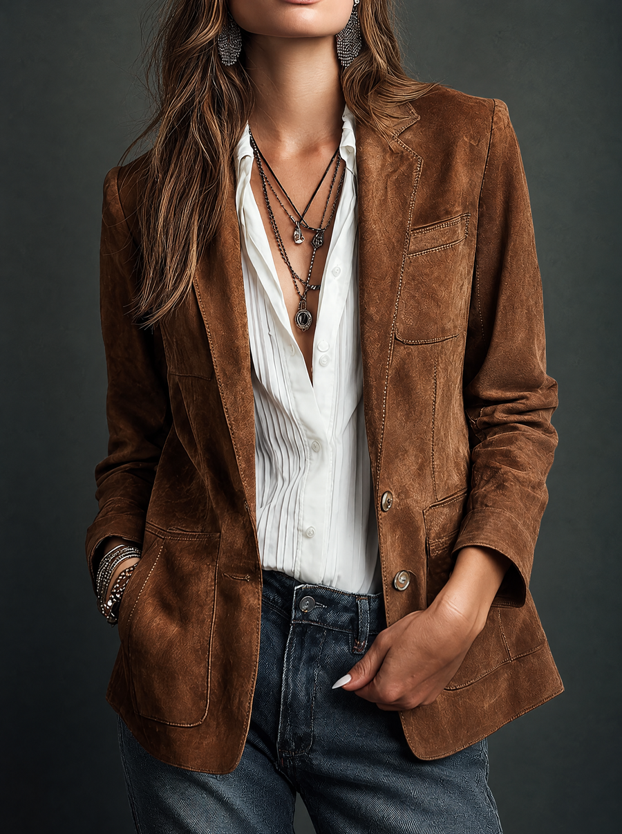 Hilda | Vintage Brown Blazer