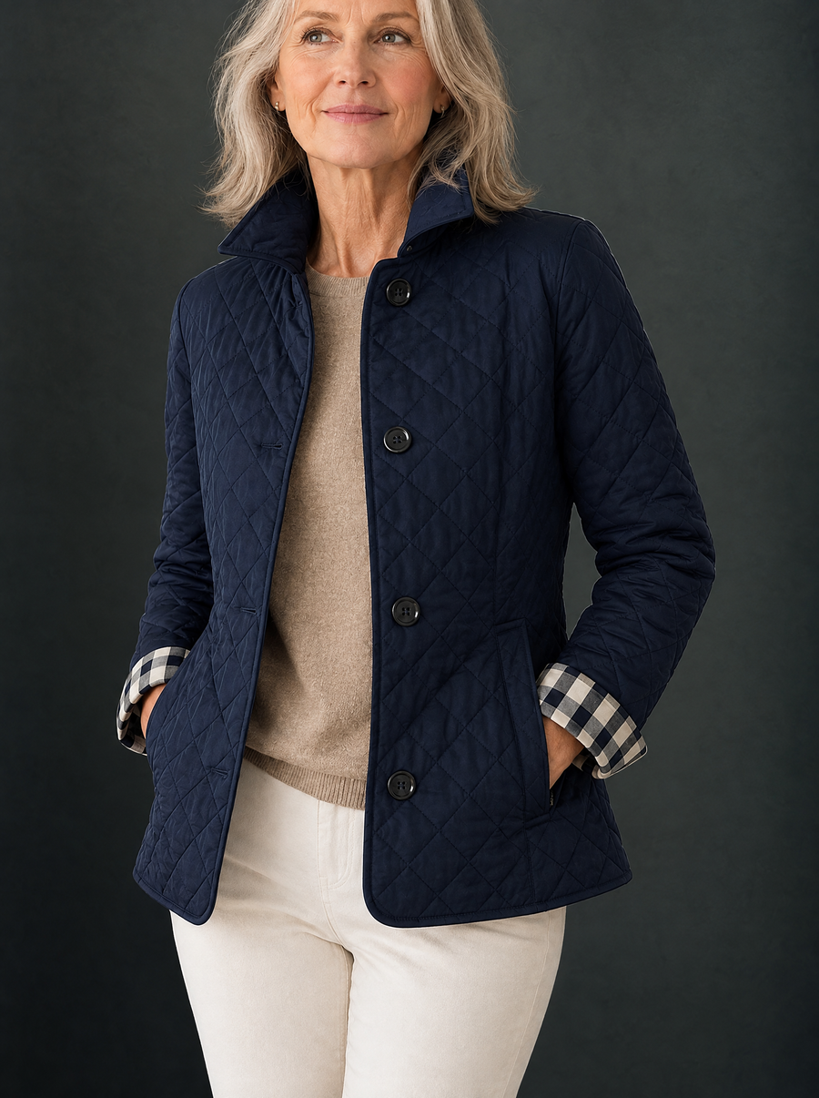 Philippa | Quilted Mid-Season Coat