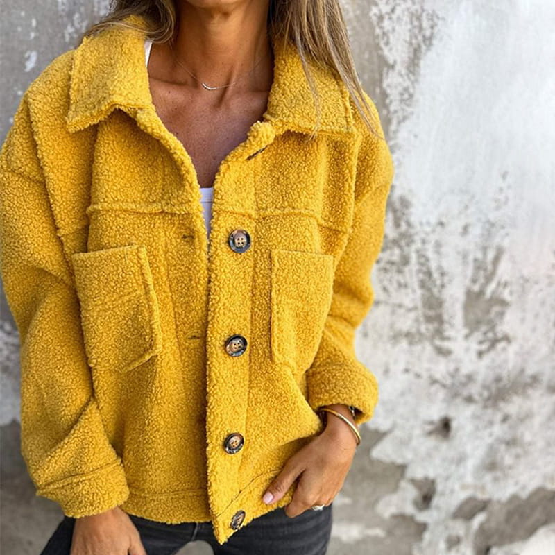 Fenella | Faux Fur Button-Front Jacket