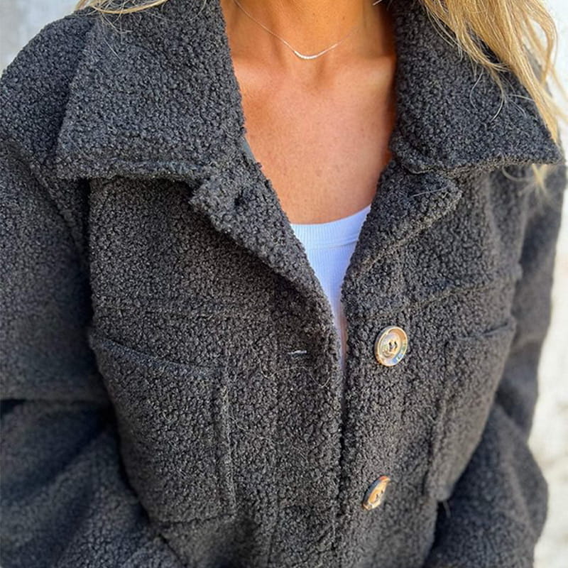 Fenella | Faux Fur Button-Front Jacket
