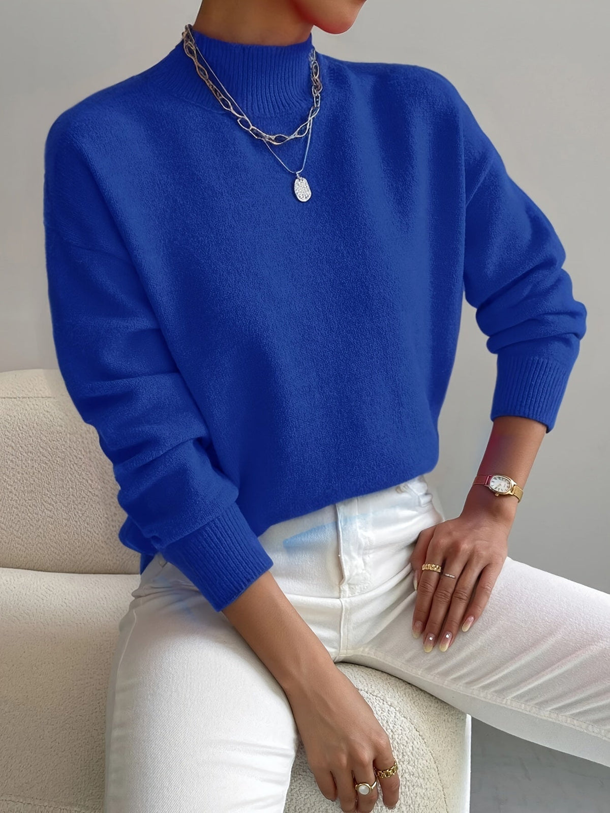 Clementine | Soft Roll Neck Sweater