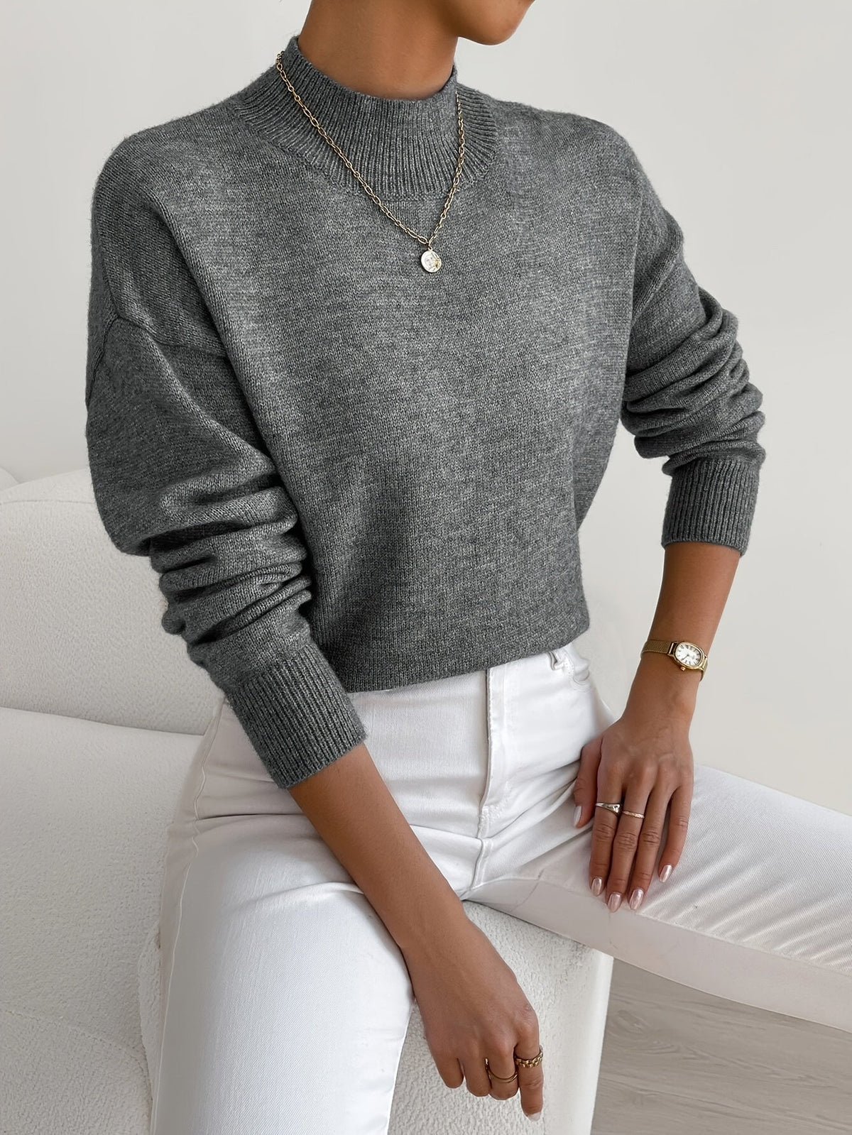 Clementine | Soft Roll Neck Sweater