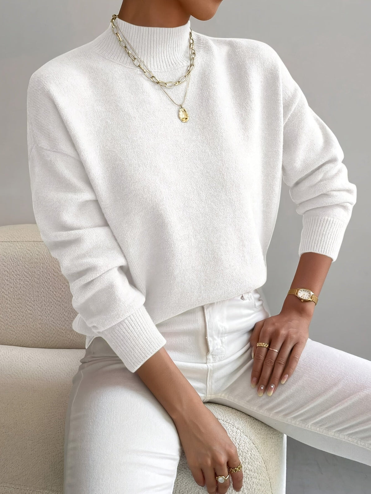 Clementine | Soft Roll Neck Sweater