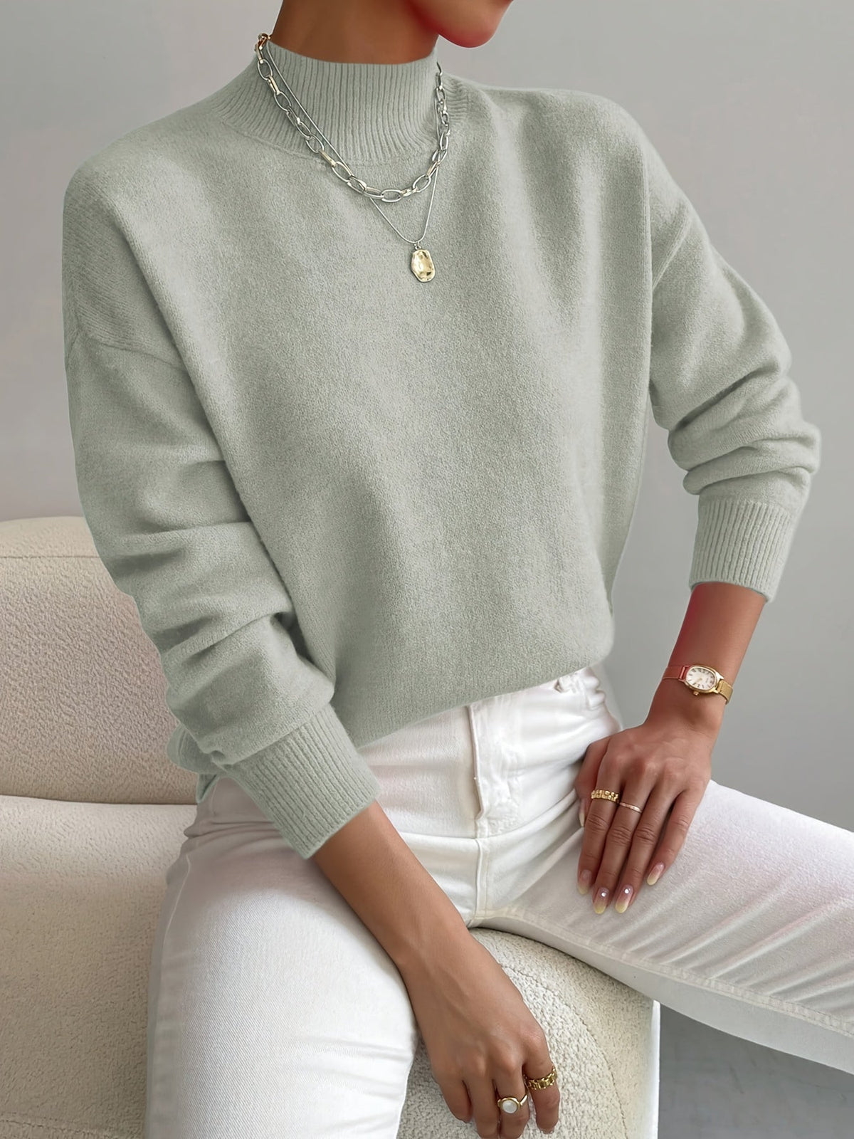 Clementine | Soft Roll Neck Sweater