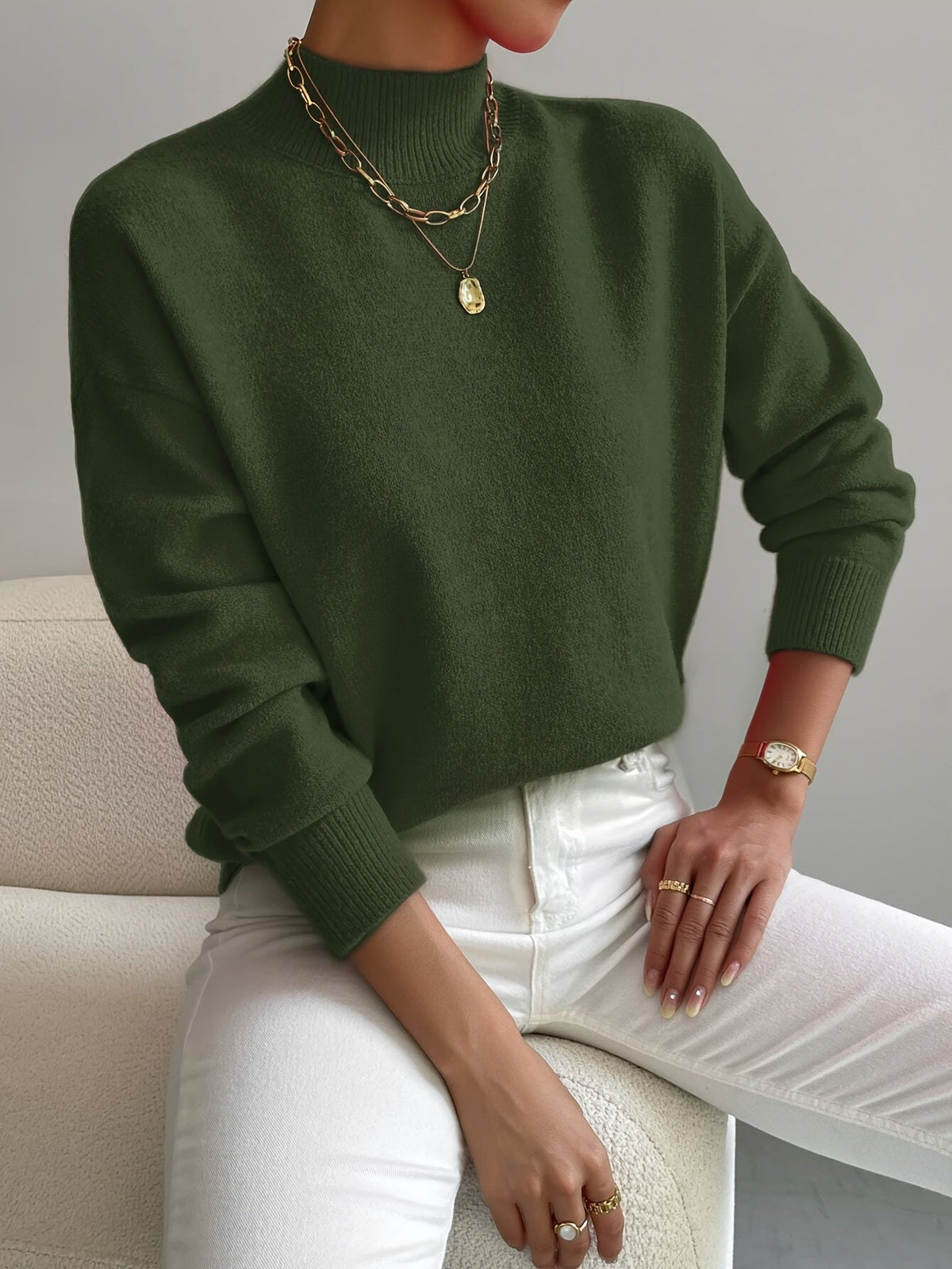 Clementine | Soft Roll Neck Sweater