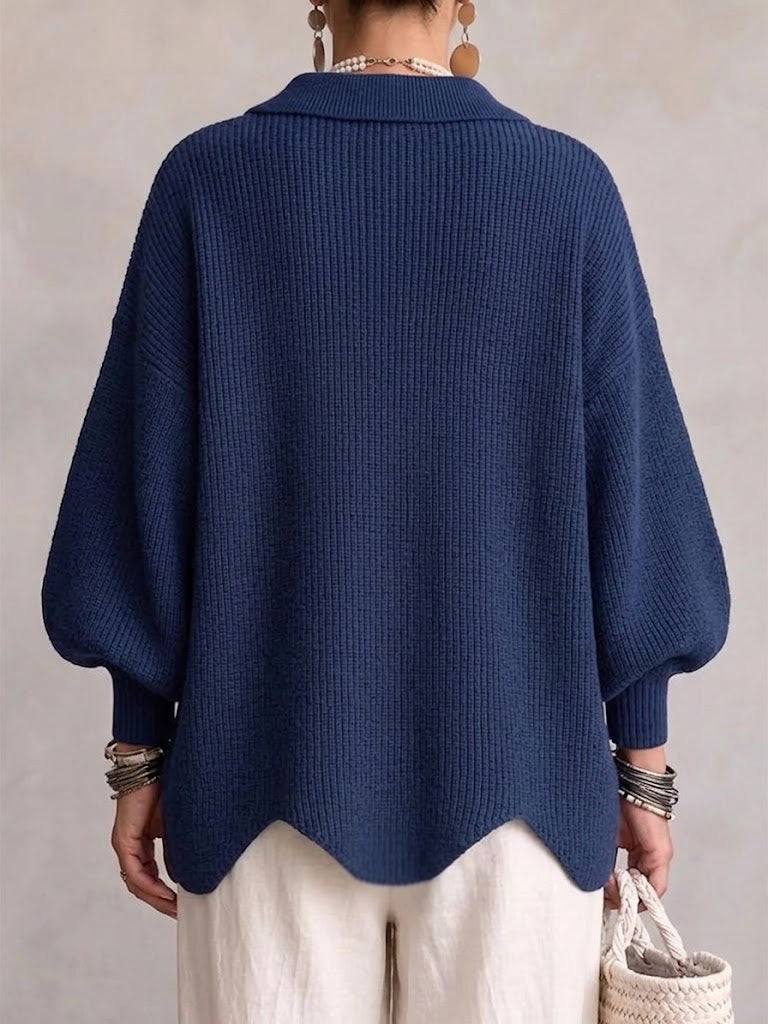 Gwendolen | Oversized Collared Button Cardigan