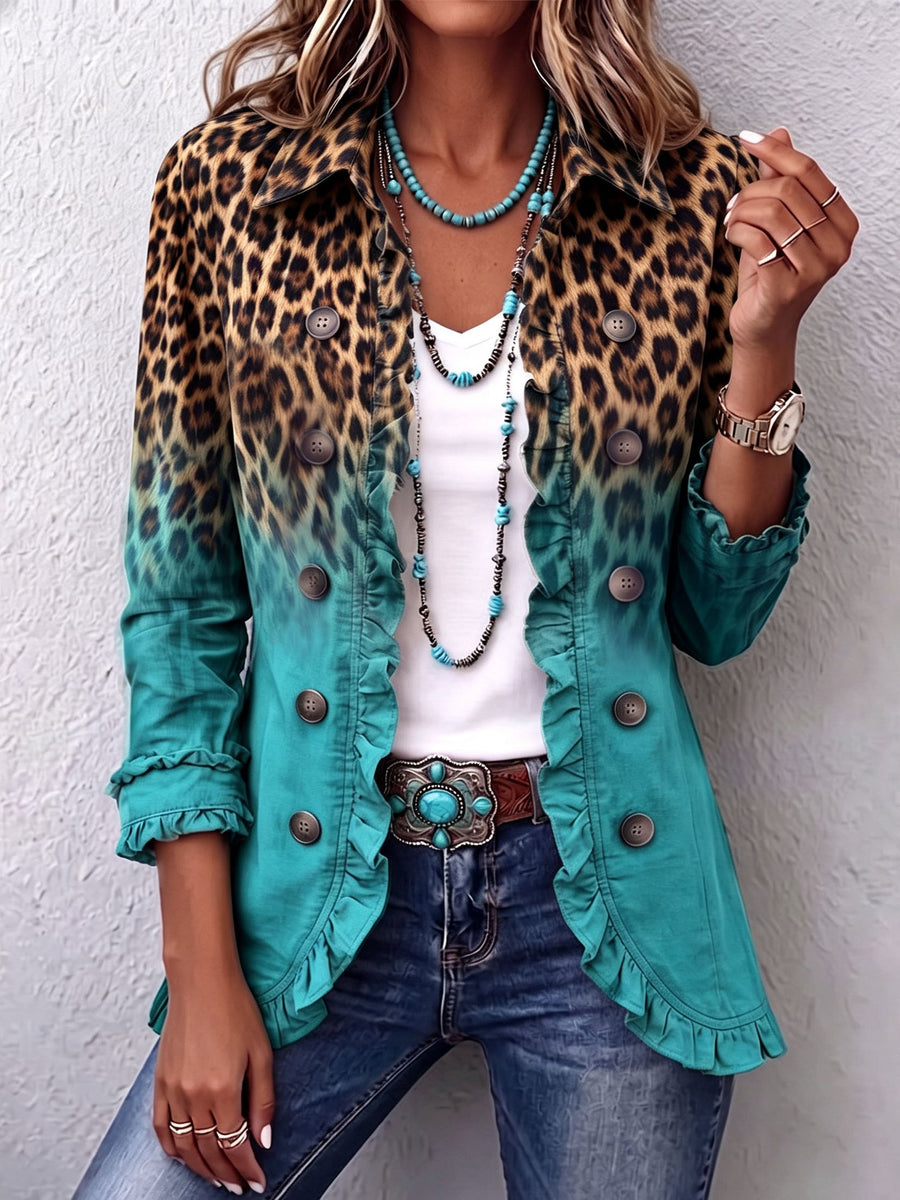 Abigail | Ombré Blazer with Ruffles