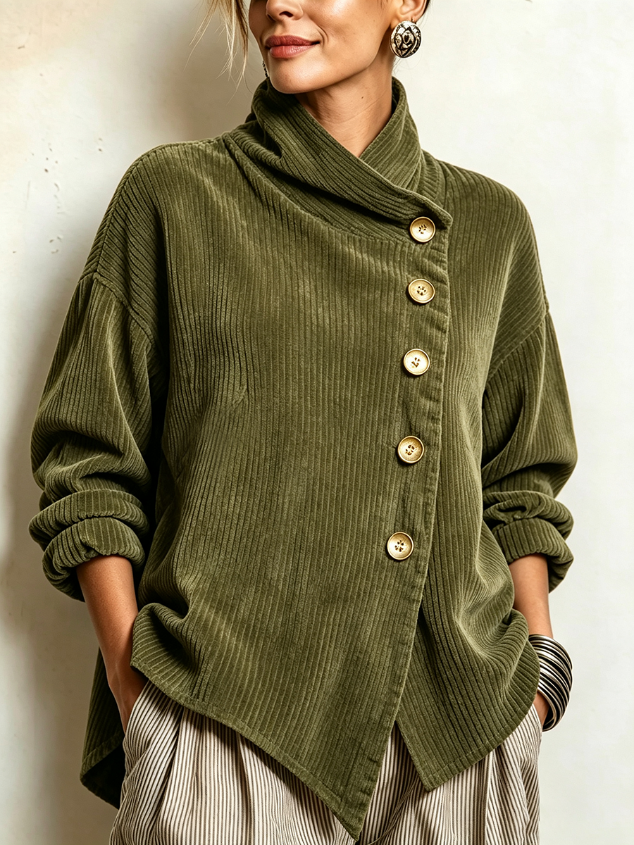 Cecily | Ribbed Corduroy Sweater