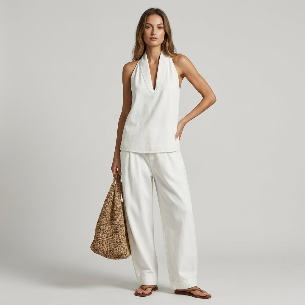 Violet | Halter Wide-Leg Set