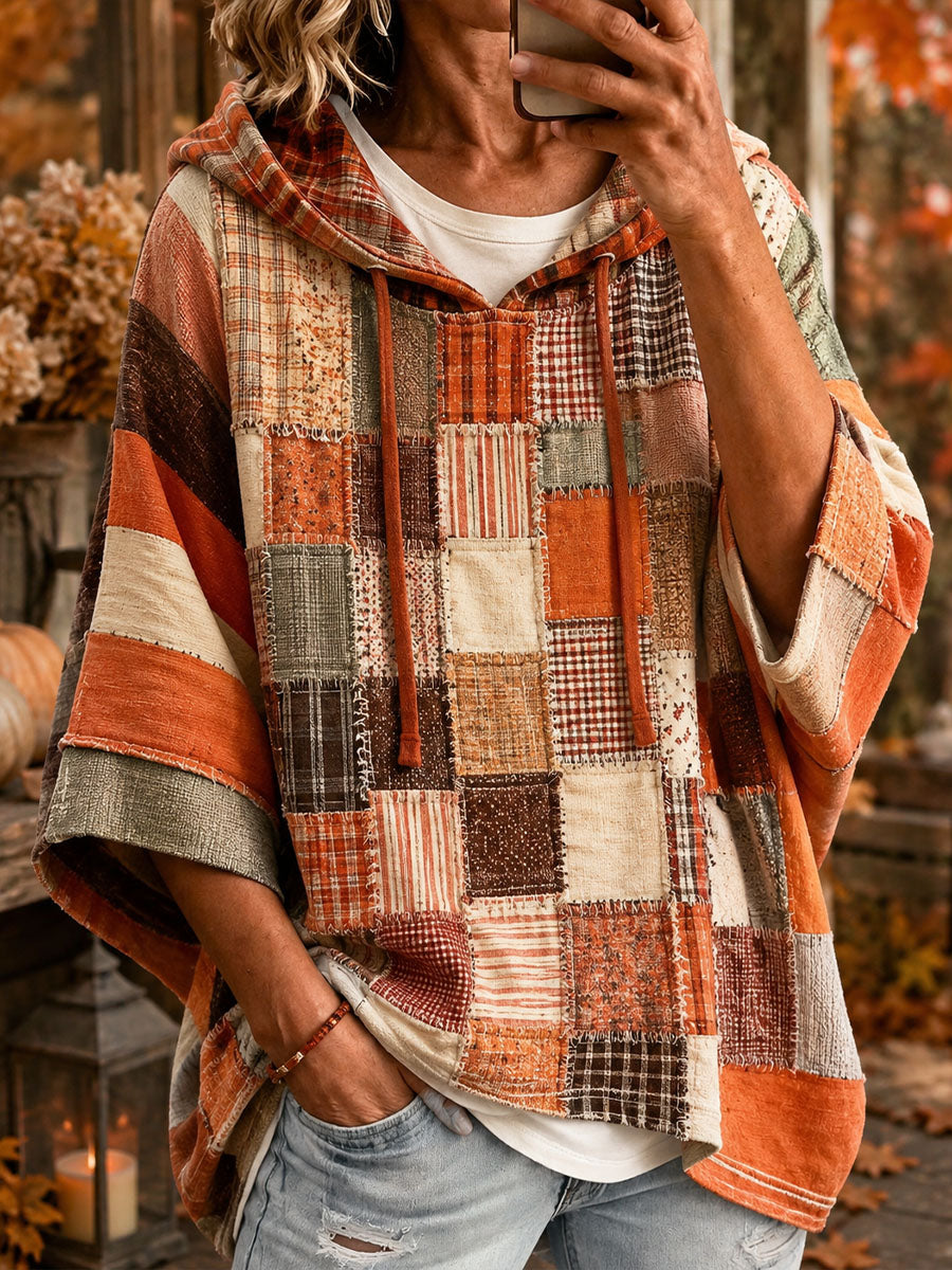 Robyn | Artistic Patchwork Oversized Hoodie