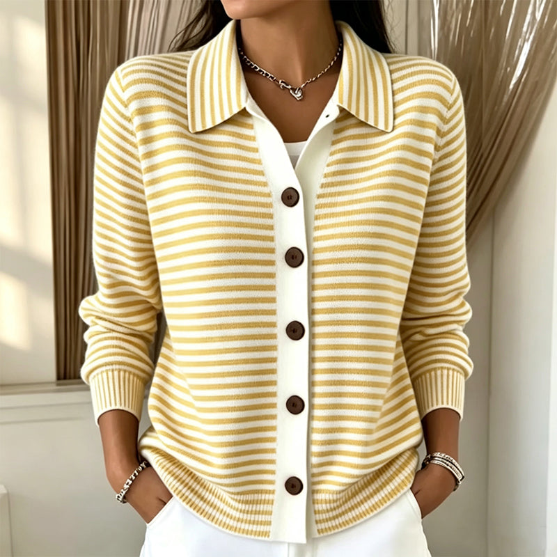 Wilma | Striped Knit Cardigan