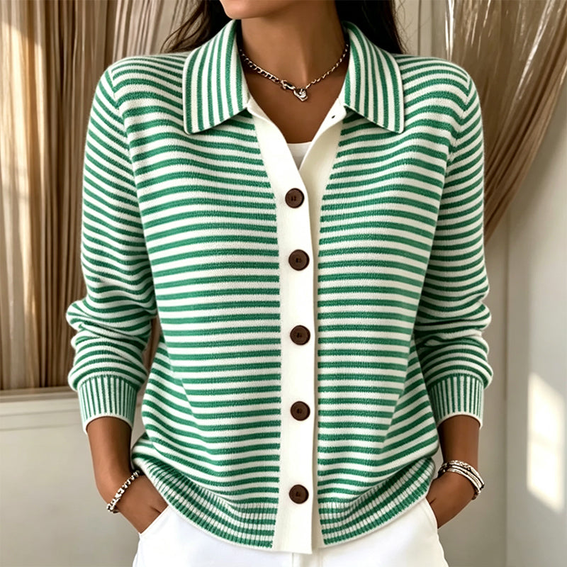 Wilma | Striped Knit Cardigan
