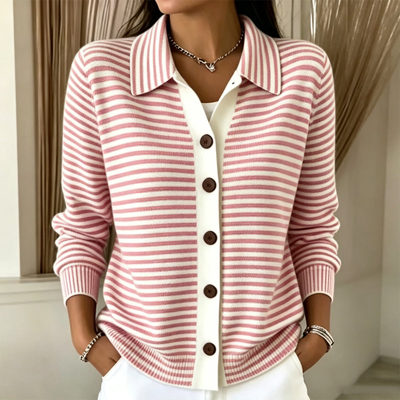 Wilma | Striped Knit Cardigan