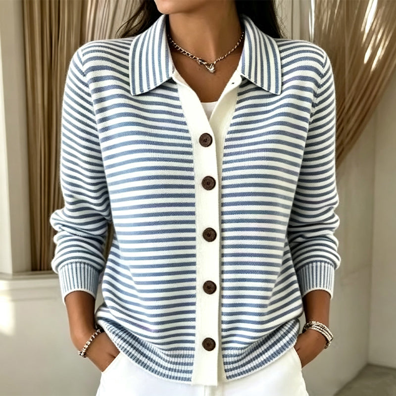 Wilma | Striped Knit Cardigan
