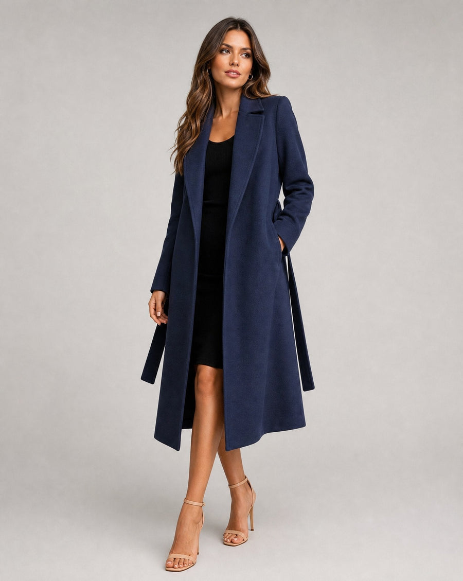 Gaynor | Belted Long Lapel Coat