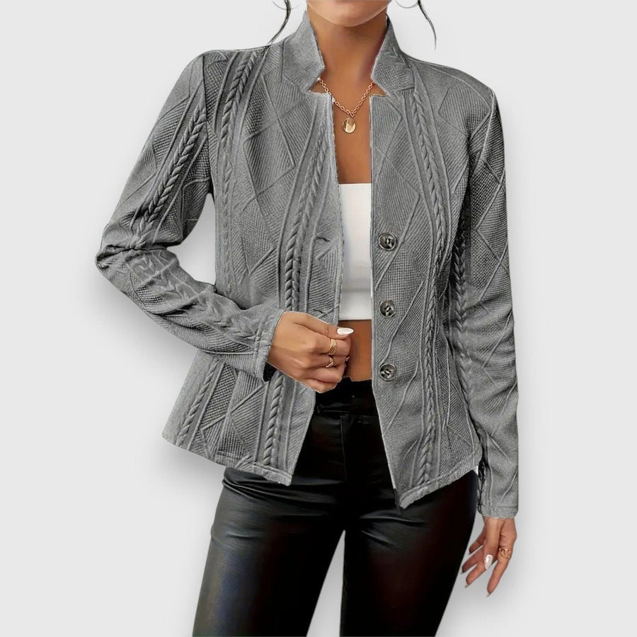 Eleri | Textured Button-Front Cardigan