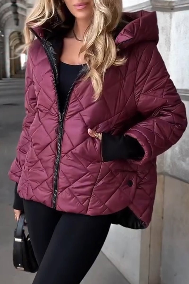 Merryn | Quilted Hooded Zip Jacket