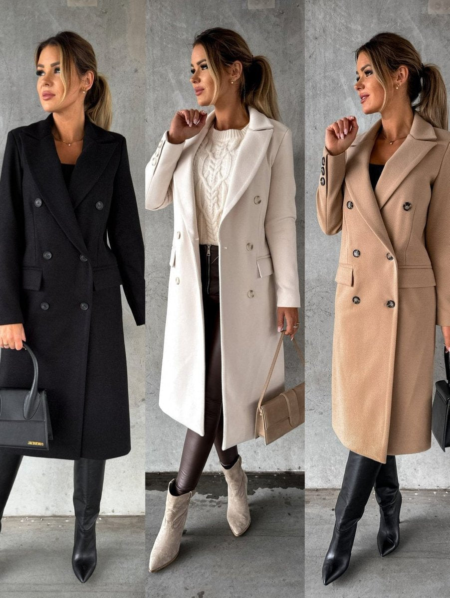 Idony | Double-Breasted Longline Overcoat