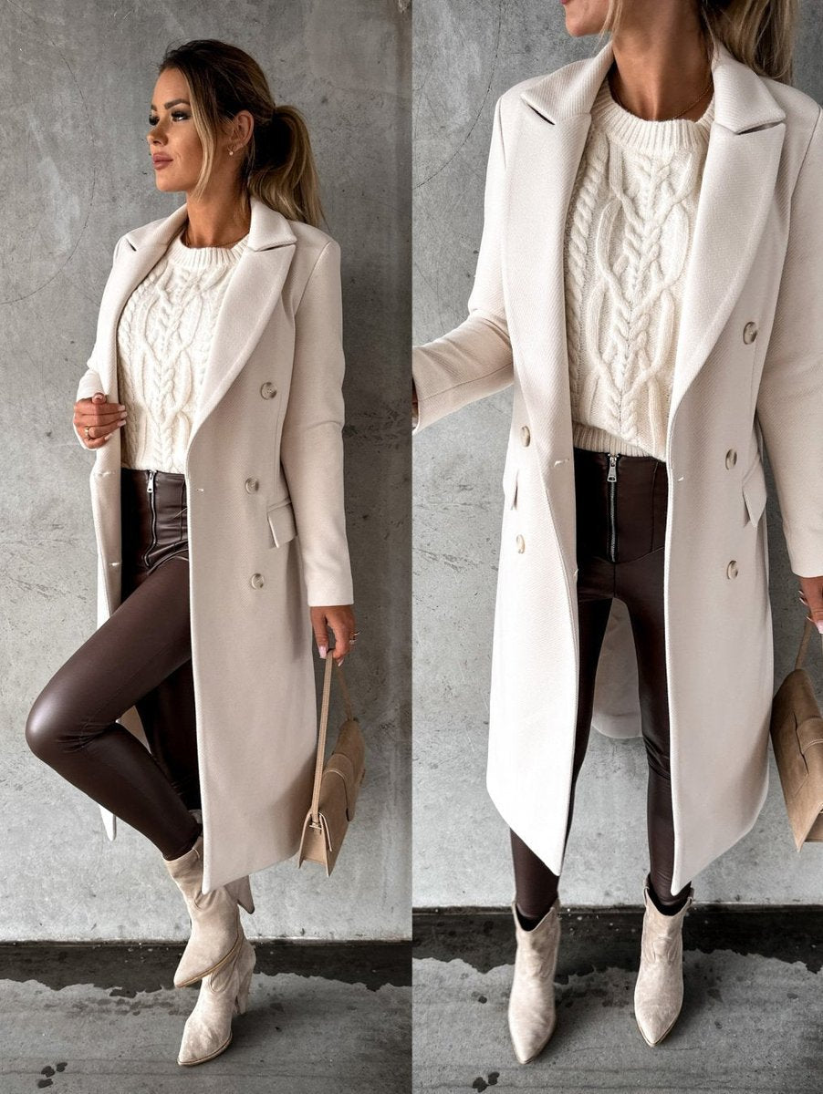 Idony | Double-Breasted Longline Overcoat