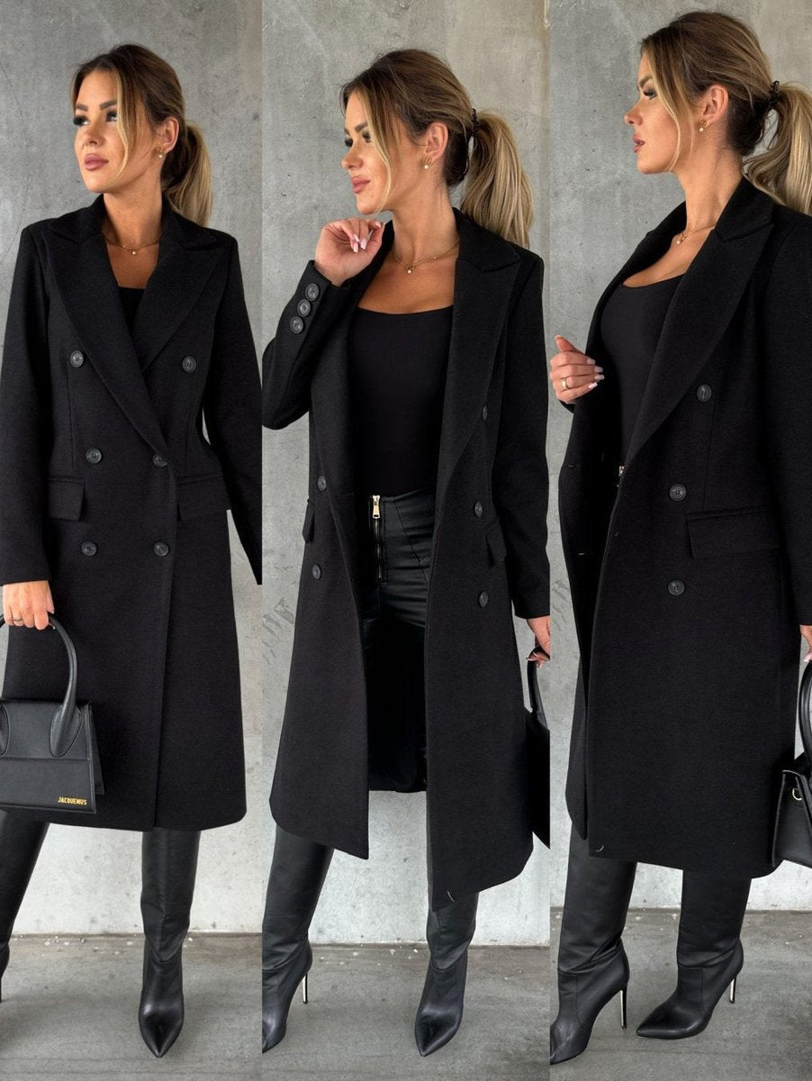 Idony | Double-Breasted Longline Overcoat