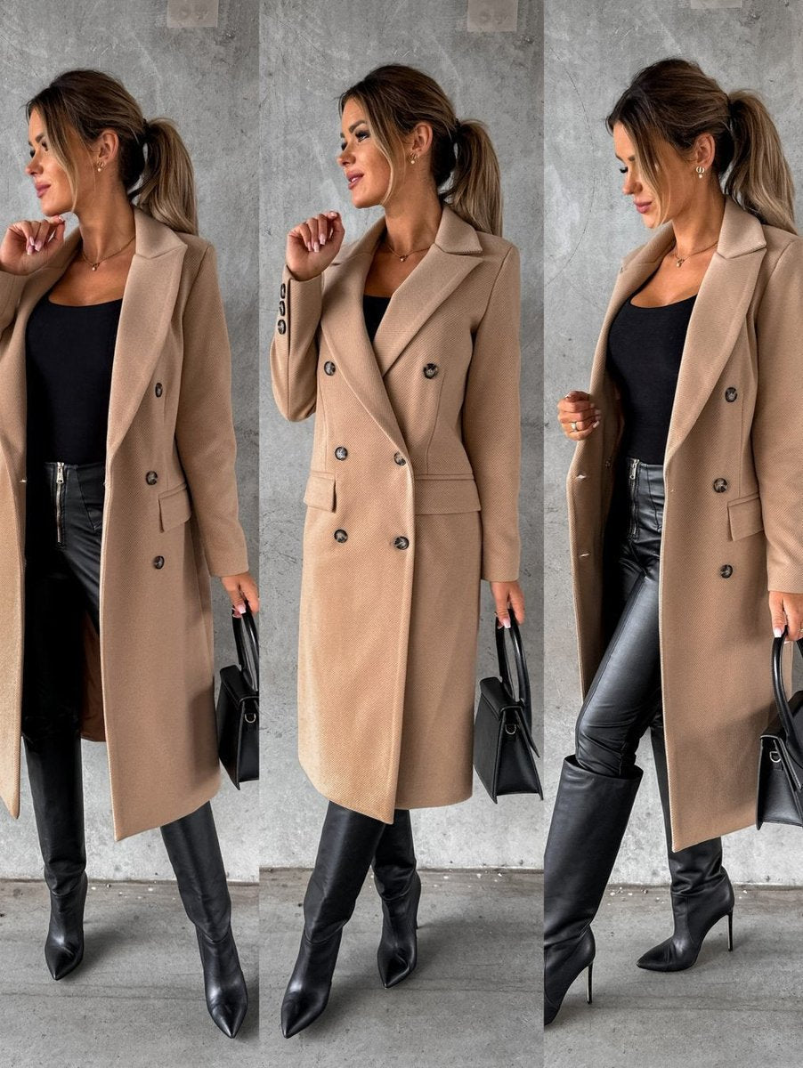 Idony | Double-Breasted Longline Overcoat
