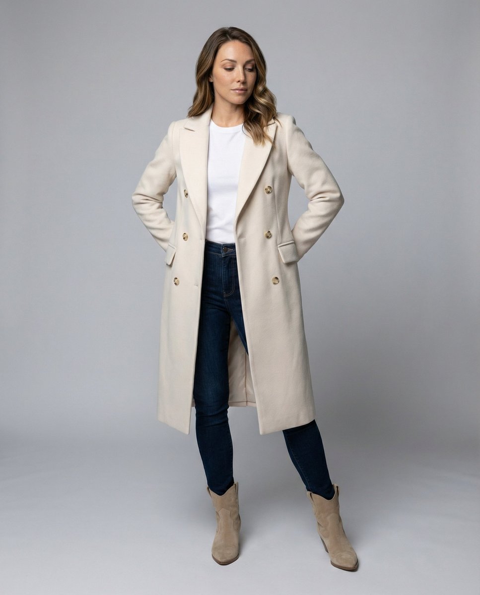 Idony | Double-Breasted Longline Overcoat