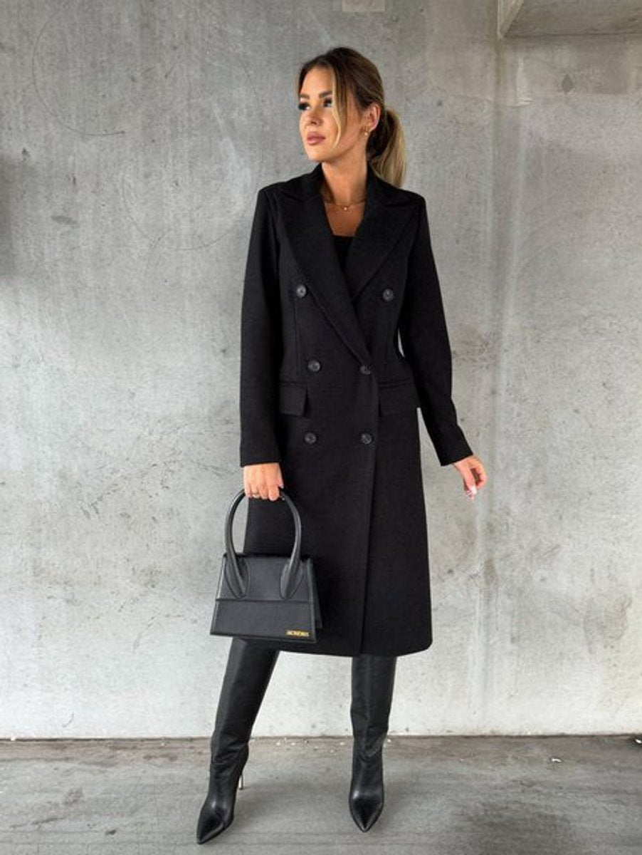 Idony | Double-Breasted Longline Overcoat