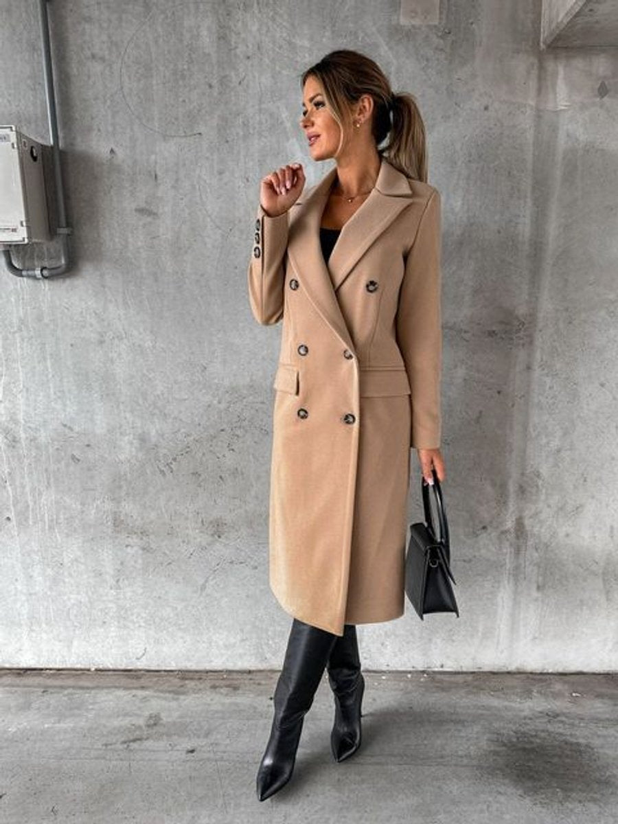 Idony | Double-Breasted Longline Overcoat