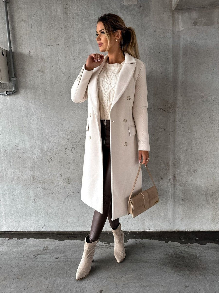 Idony | Double-Breasted Longline Overcoat