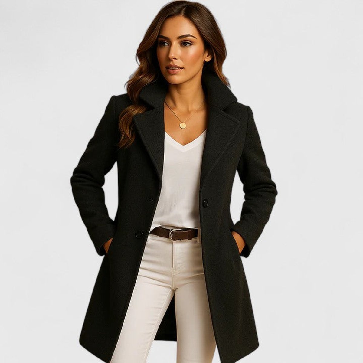 Rosabel | Tailored Notch-Lapel Long Coat