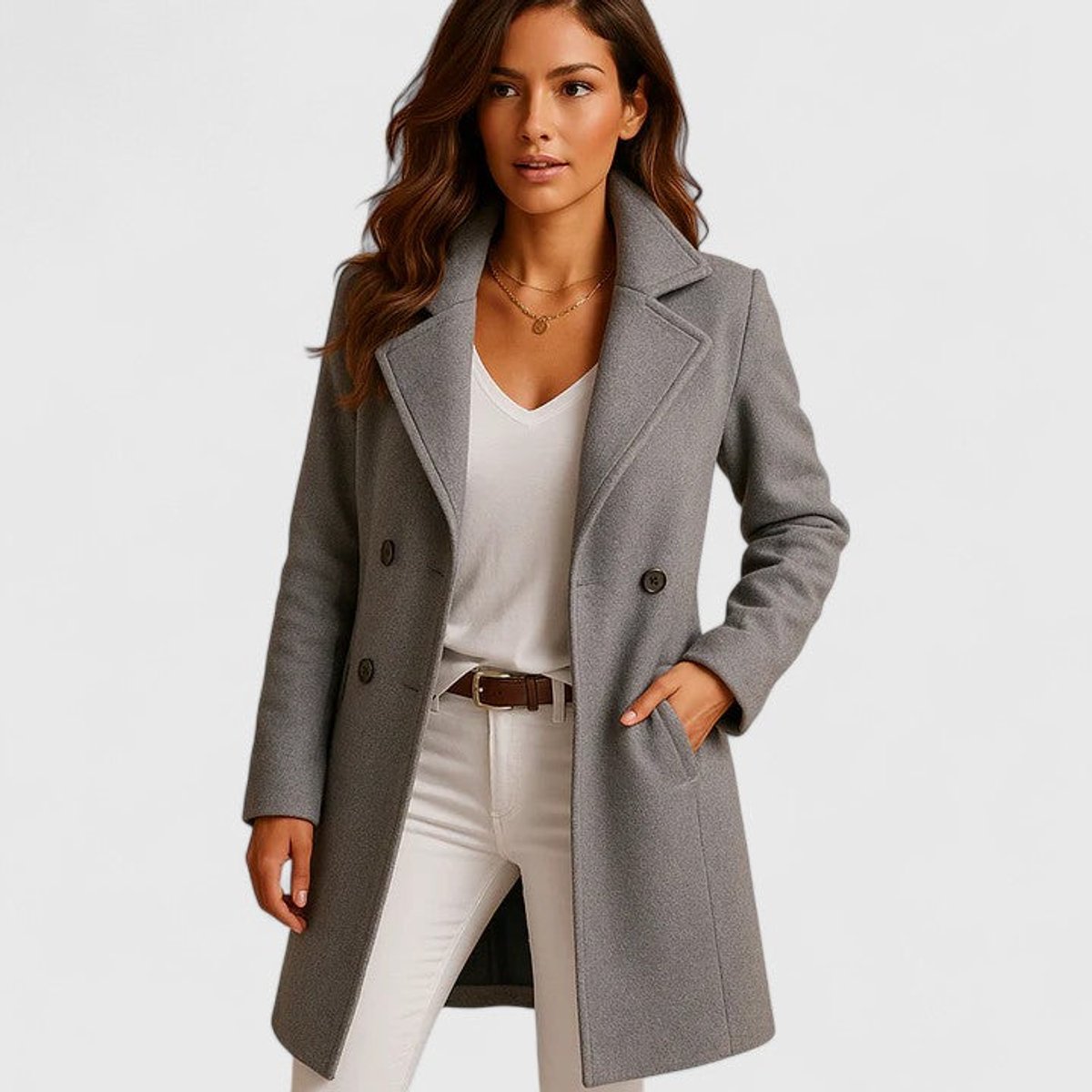 Rosabel | Tailored Notch-Lapel Long Coat