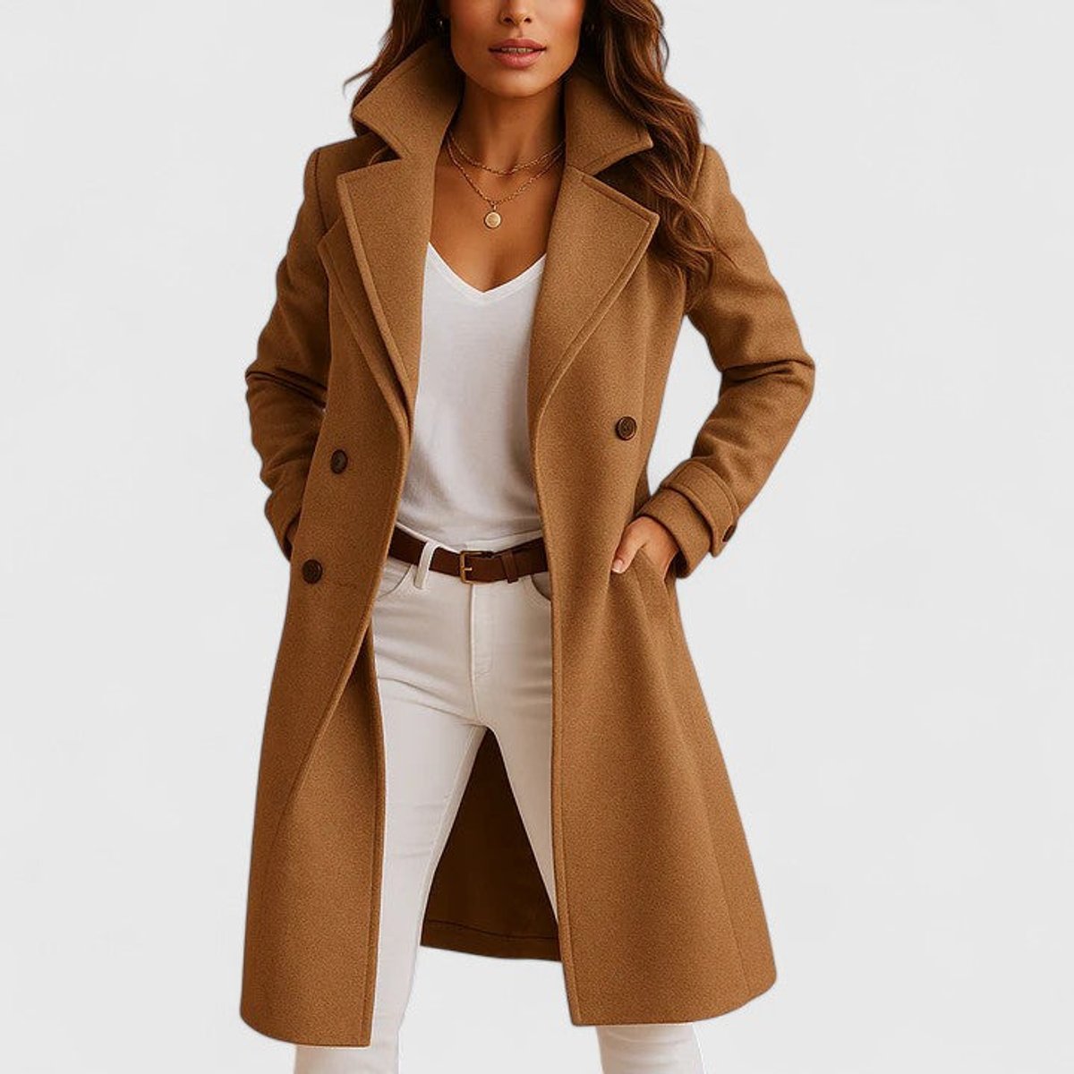 Rosabel | Tailored Notch-Lapel Long Coat