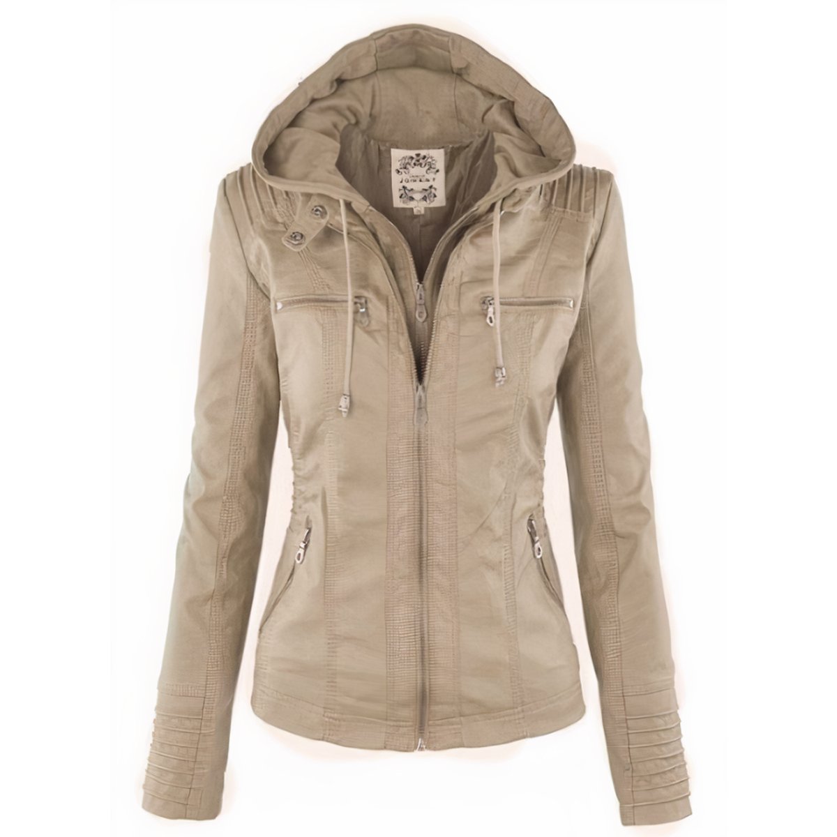 Sadie | Biker-Style Jacket with Removable Hood