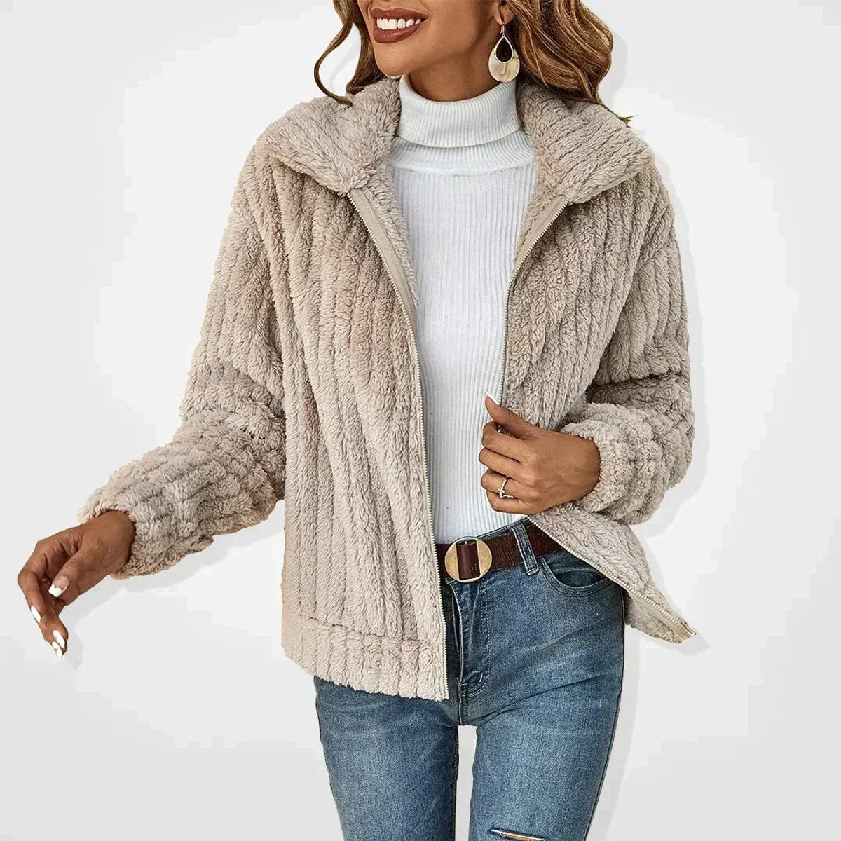 Netta | Cosy Zip-Up Jacket