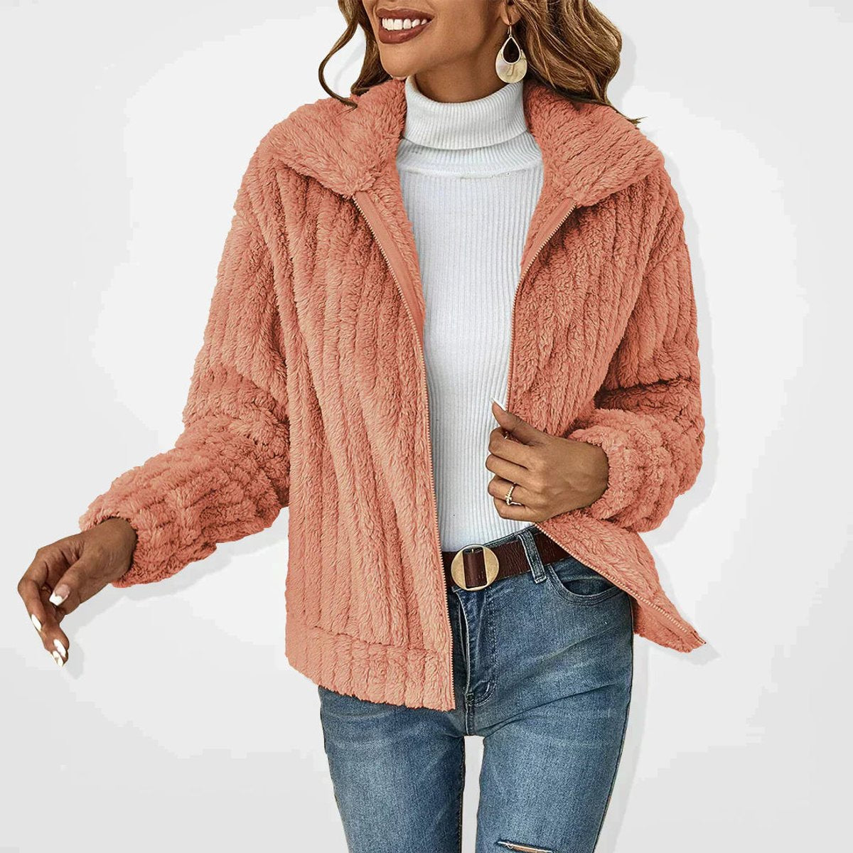 Netta | Cosy Zip-Up Jacket